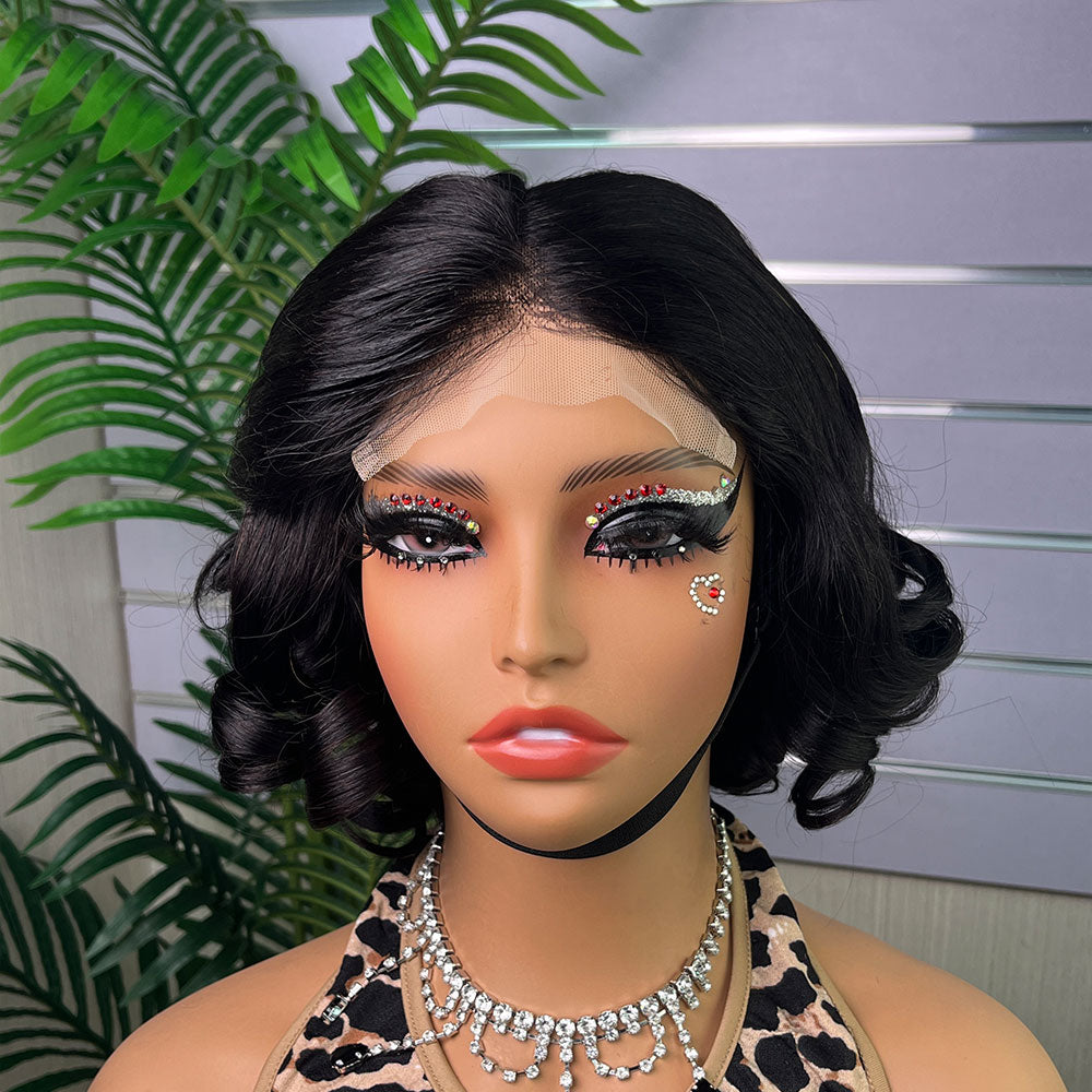 Special Customization Loose Bouncy Virgin Human Hair Wigs