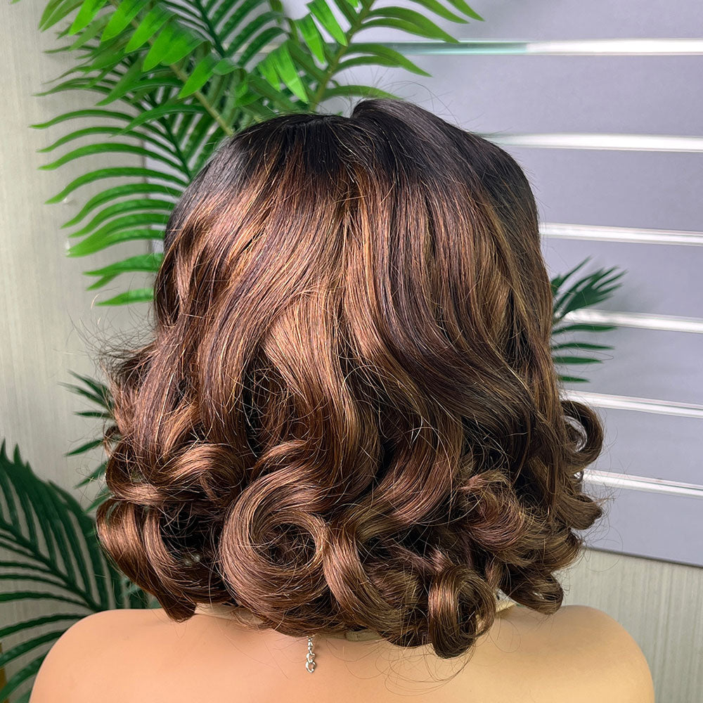 Special Customization Loose Bouncy Virgin Human Hair Wigs
