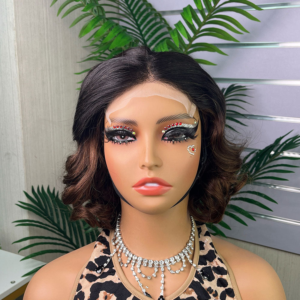 Special Customization Loose Bouncy Virgin Human Hair Wigs