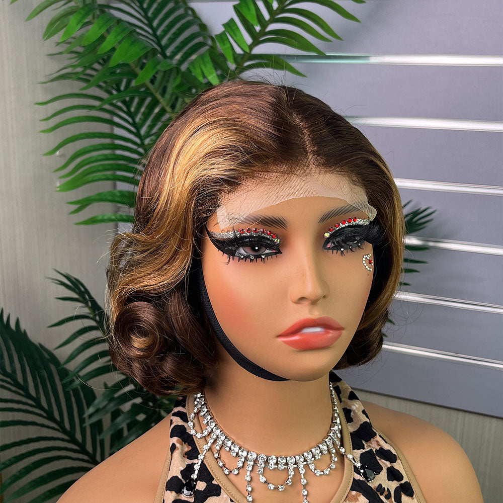 Special Customization Loose Bouncy Virgin Human Hair Wigs