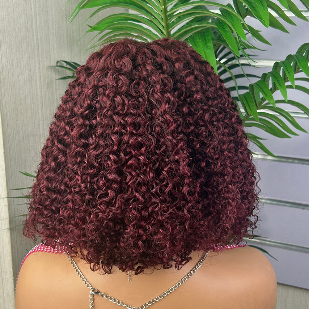 High Quality 5x5 Lace Raw Hair Jerry Curly Wigs