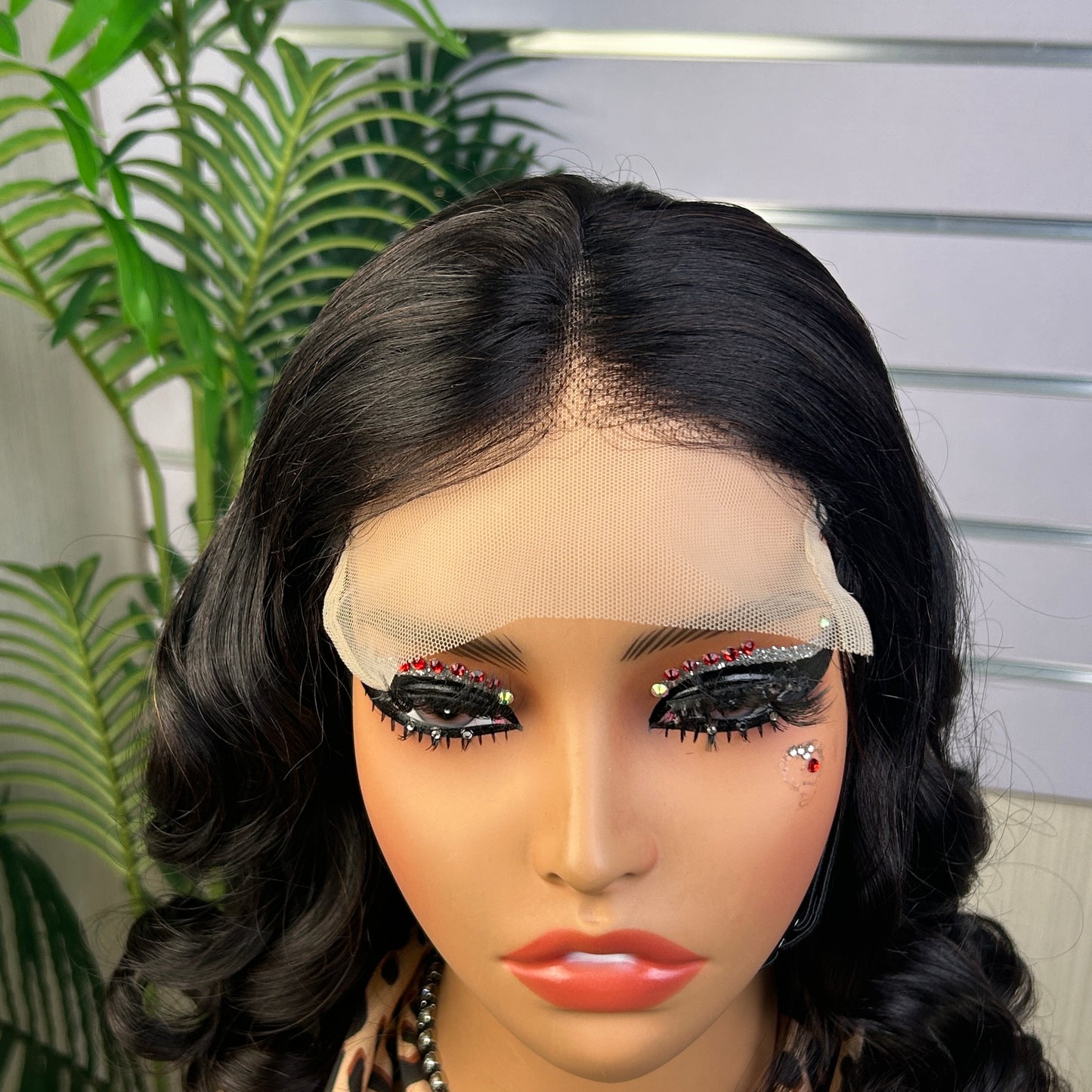High Quality Nature Black Loose Boncy Virgin Human Hair Wigs