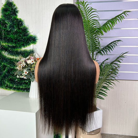 Nature Black & Honey Brown 5x5 HD Lace Closure Raw Hair Bob Wigs