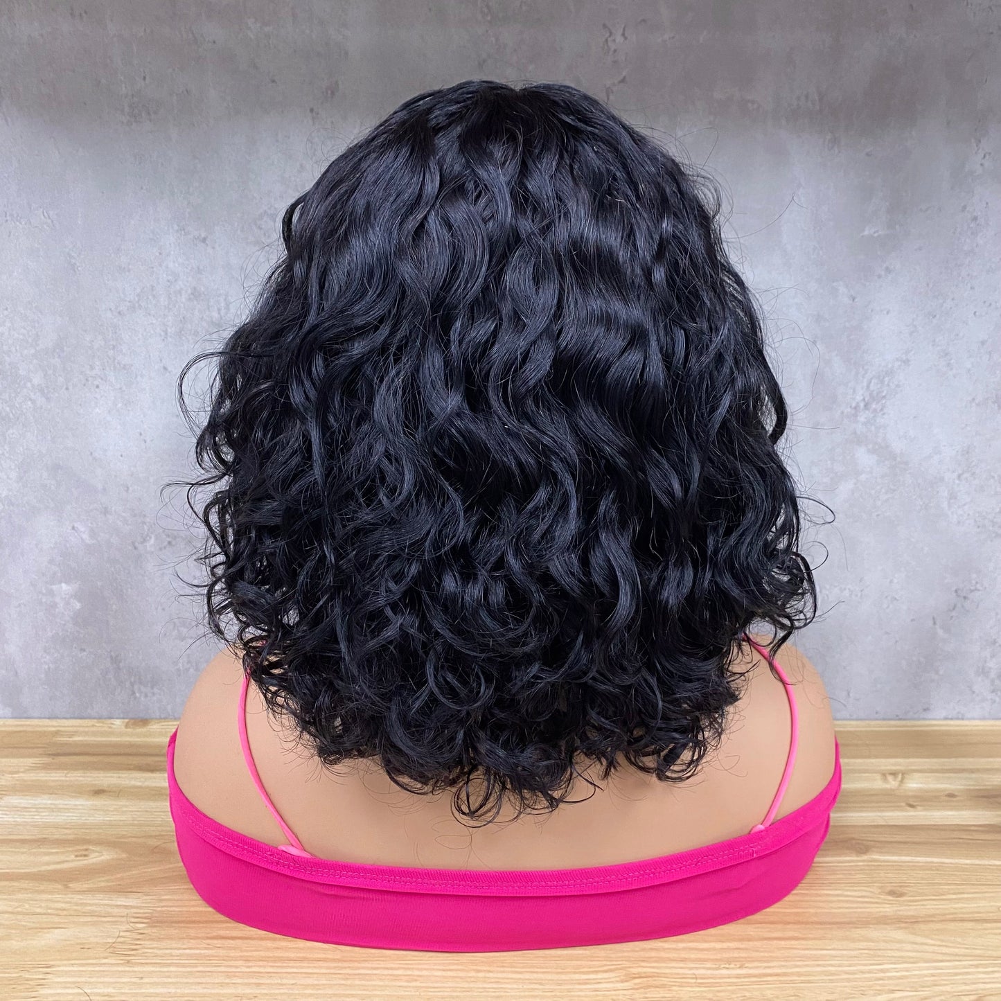 Special Color Virgin Hair Water Wave Bob Wig