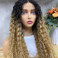 Special Natural Gradient color Super L-Curly Lace Frontal Wig