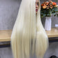 Highlight White 613# Straight HD Lace Frontal Wig
