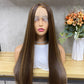 GORGEOUS MIX COLOR Piano Straight HD lace frontal Wig