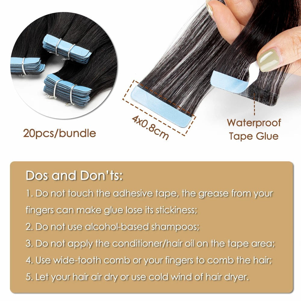 Bande de vague de corps de cheveux humains de Vierge de nature dans l'extension de cheveux