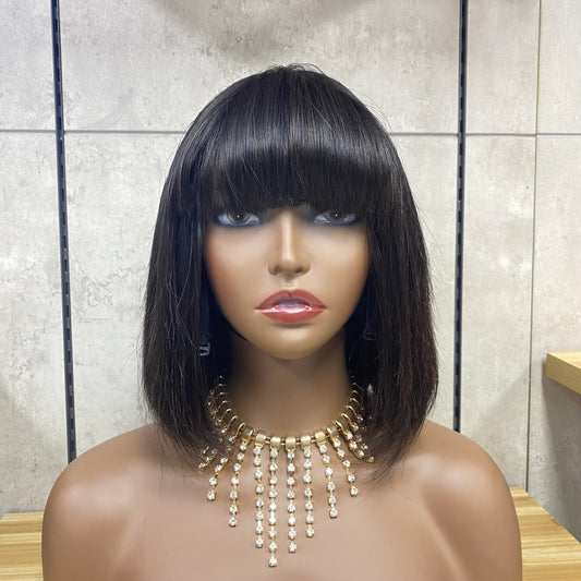 Perruque Bob de Cheveux Humains Future Fumi