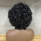 Special Texture Virgin Human Hair Small Loose Hair Wigs