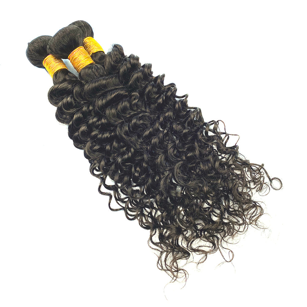 Guaranteehair Deep Wave Weave Nature Color Human Hair Bundles GHA8DW01