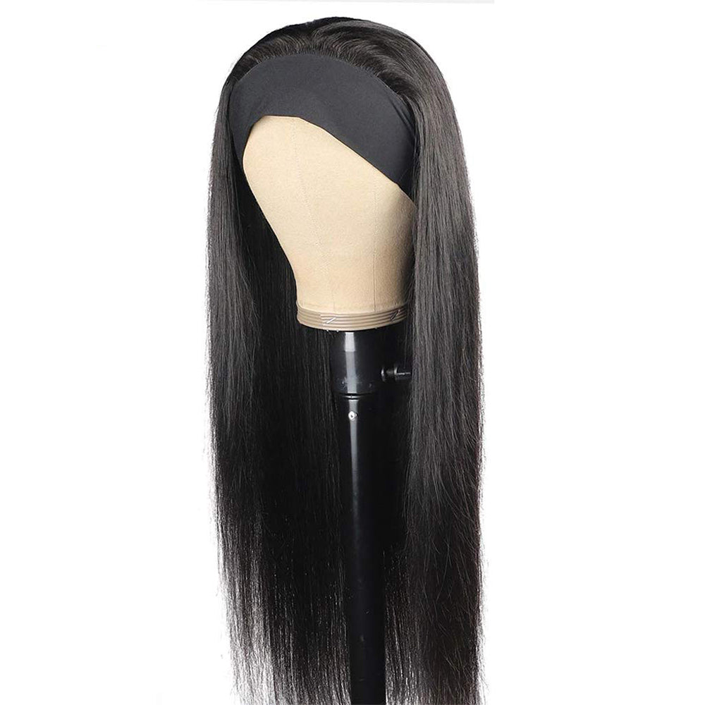 Wholesale Remy Human Hair Headband Wig For Black Women GHHDW01