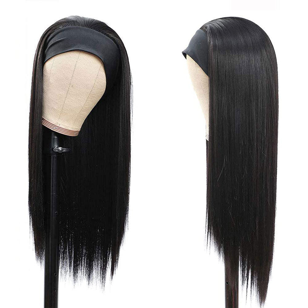 Wholesale Remy Human Hair Headband Wig For Black Women GHHDW01