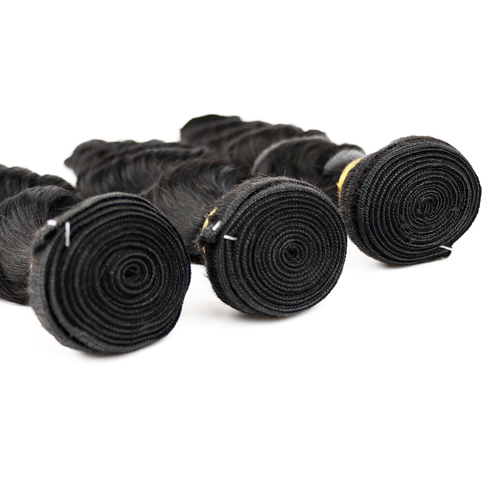 Guaranteehair Loose Deep Weave Brazilian Virgin Human Hair Bundles GHA8LD01