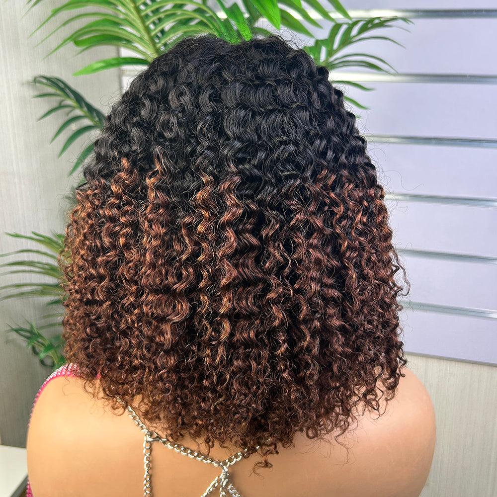 High Quality 5x5 Lace Raw Hair Jerry Curly Wigs