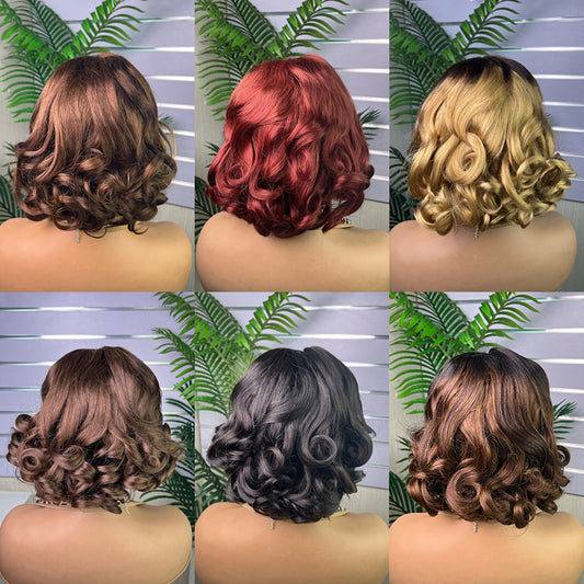 Special Customization Loose Bouncy Virgin Human Hair Wigs