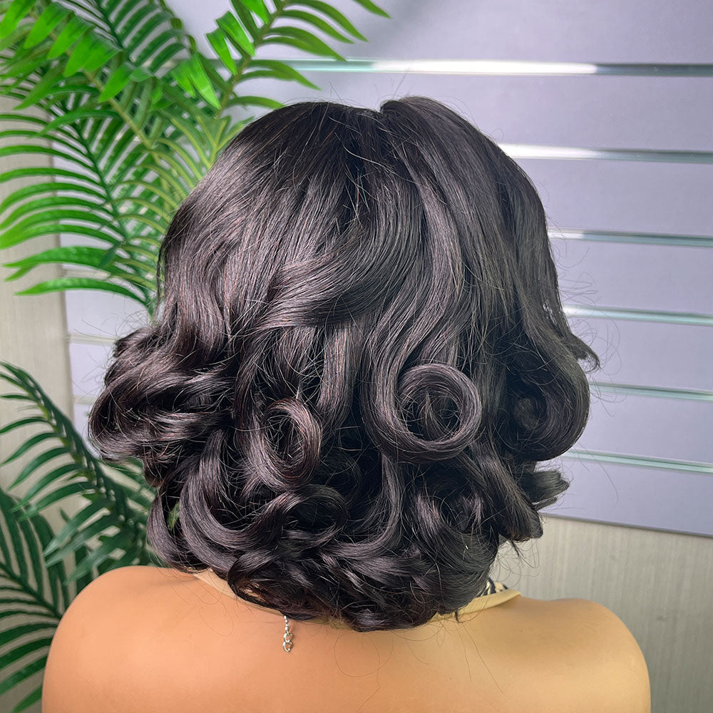 Special Customization Loose Bouncy Virgin Human Hair Wigs