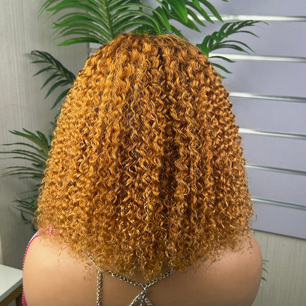 High Quality 5x5 Lace Raw Hair Jerry Curly Wigs