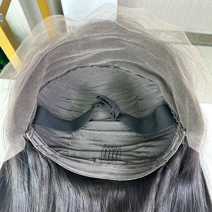 High Quality Nature Black Vietnam Bone Frontal Straight Long Hair Wigs