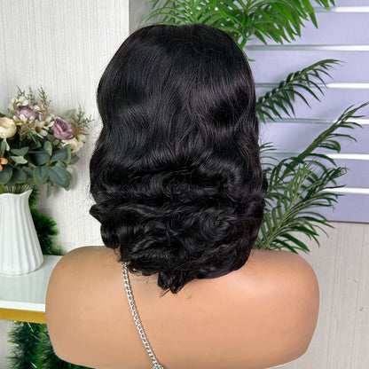 Nature Black 5x5 Lace Closure Raw Hair Loose Body Wigs