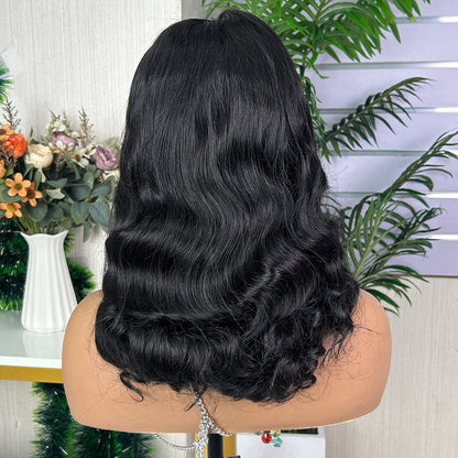 Nature Black 5x5 Lace Closure Raw Hair Loose Body Wigs