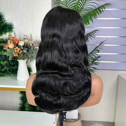 Nature Black 5x5 Lace Closure Raw Hair Loose Body Wigs