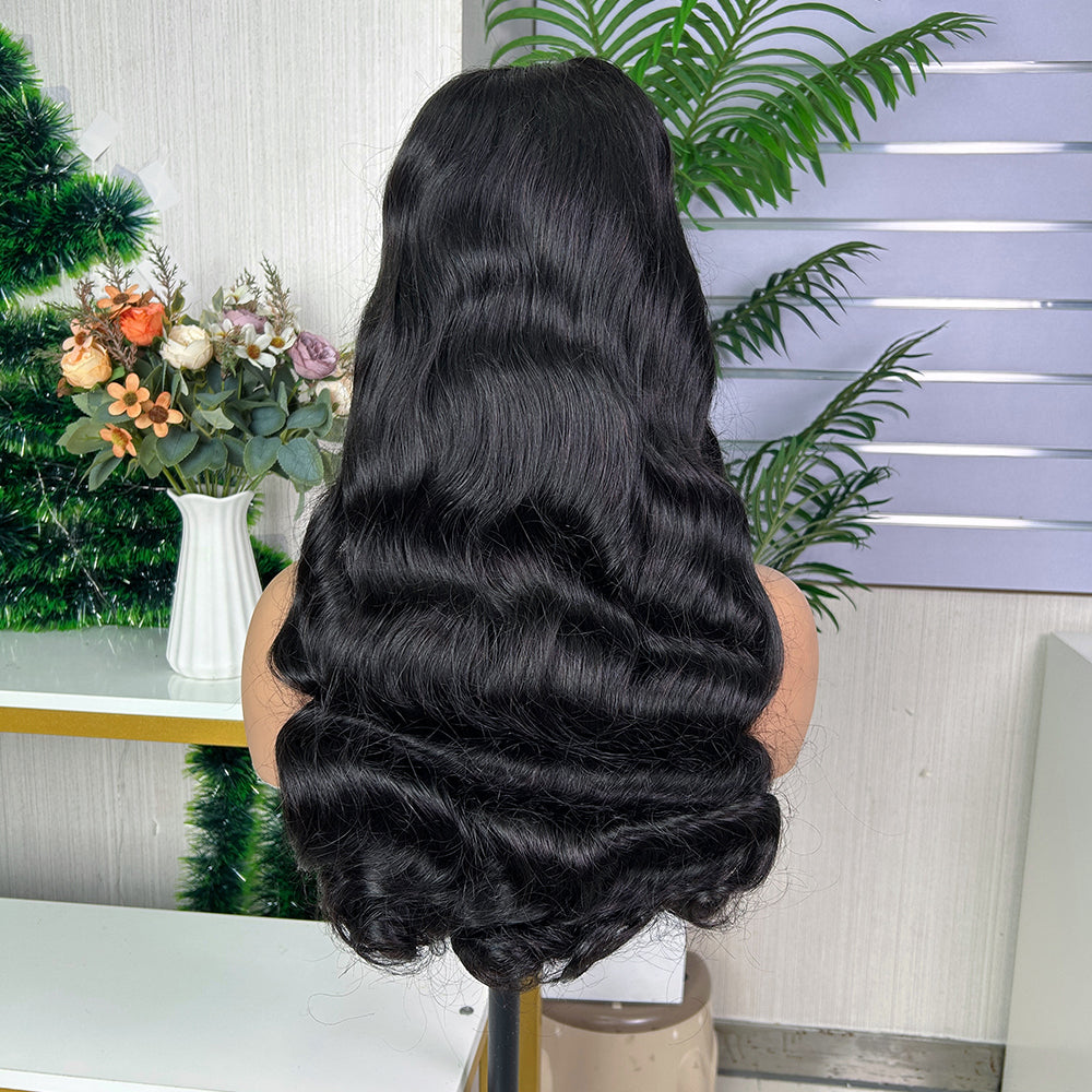 Nature Black 5x5 Lace Closure Raw Hair Loose Body Wigs