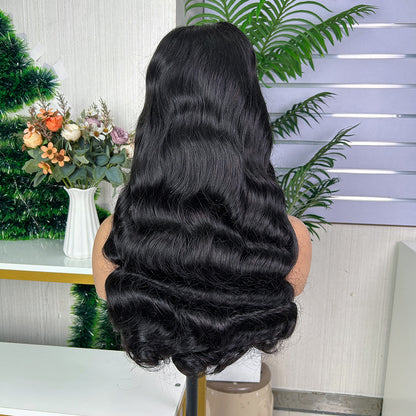 Nature Black 5x5 Lace Closure Raw Hair Loose Body Wigs