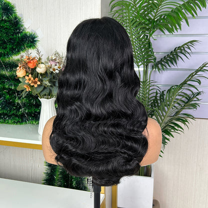 Nature Black 5x5 Lace Closure Raw Hair Loose Body Wigs