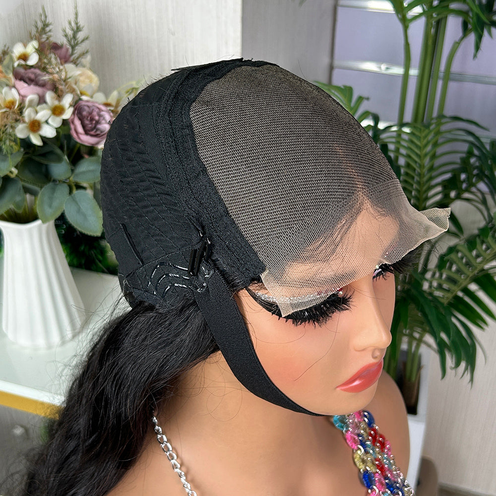 Nature Black 5x5 Lace Closure Raw Hair Loose Body Wigs
