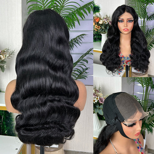 Nature Black 5x5 Lace Closure Raw Hair Loose Body Wigs