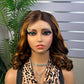 High Quality Piano Color Loose Boncy Virgin Human Hair Wigs