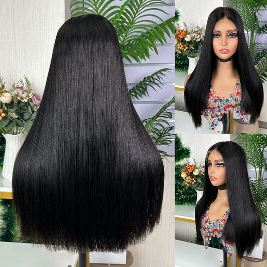 Nature Black Sdd Burmese Closure Super Double Drawn Bob Wigs