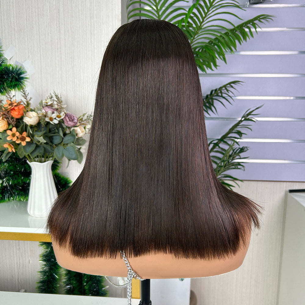 Nature Color Sdd Burmese Closure Super Double Drawn Bob Wigs