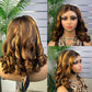High Quality Piano Color Loose Boncy Virgin Human Hair Wigs