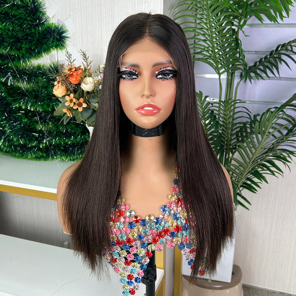 Nature Color Sdd Burmese Closure Super Double Drawn Bob Wigs