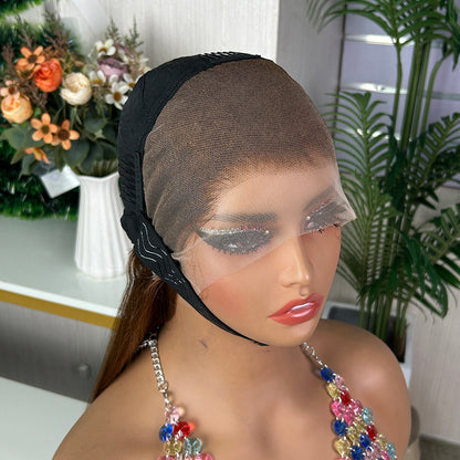 High Quality Honey Brown Frontal Raw Hair Super Double Drawn Bob Wigs
