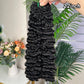 Nature Black Remy Hair Sdd Burmese Curly Hair With 2 Bundles