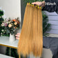 High Light Brown Super Double Drawn Virgin Hair Straight Hair With 2 Bundles