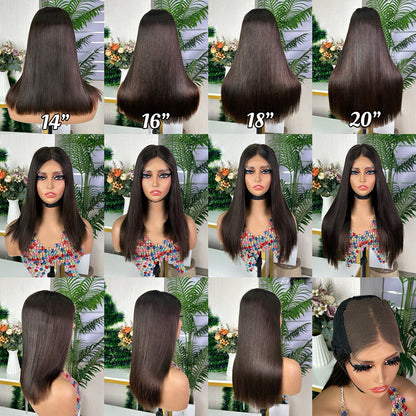 Nature Color Sdd Burmese Closure Super Double Drawn Bob Wigs