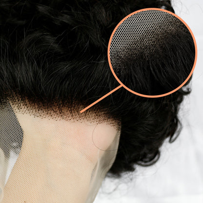 Court Bob Curly Wave 13 * 1 Lace Front Wig GH131BOB01