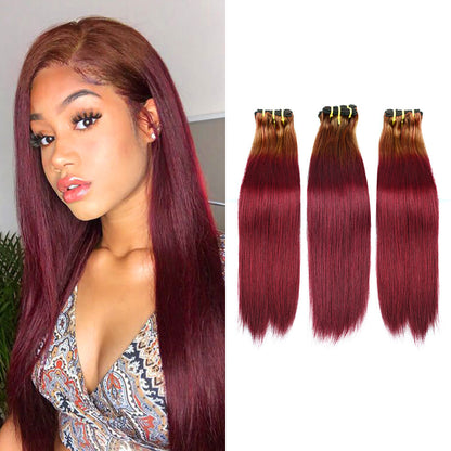 4/99J # cheveux raides Fumi 3 faisceaux de cheveux tisse