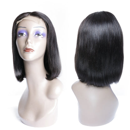 Blunt Cut 13x4 Lace Bob Perruques Cheveux Raides Vierges Humains