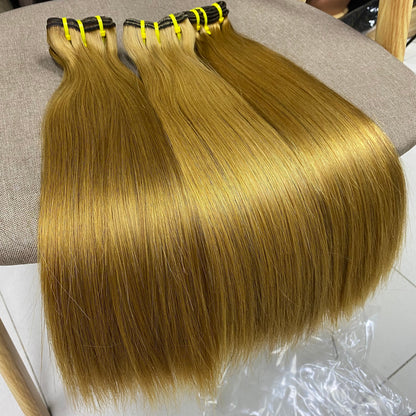Couleur Spéciale Fumi Cheveux Raides 3 Faisceaux