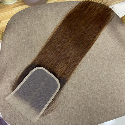 Fermeture à lacet 4x4 pour cheveux raides Fumi de couleur spéciale