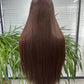Naturel # 1b Longue Longueur Perruques Raides Perruque de Cheveux Naturels
