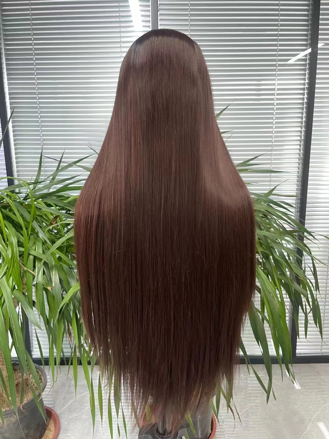 Natural #1b Long Length Straight Wigs Natural Hair Wig