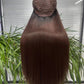 Naturel # 1b Longue Longueur Perruques Raides Perruque de Cheveux Naturels