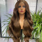 Brun chocolat #4 Perruques colorées Skin Melt Lace Front Wig
