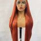 Ginger Orange Straight Lace Part Wigs for Sale